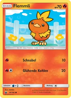 Pokémon-Karte Flemmli 026/168