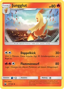 Pokémon-Karte Jungglut 027/168