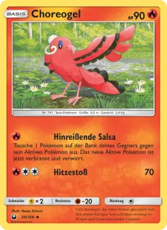 Pokémon-Karte Choreogel 030/168
