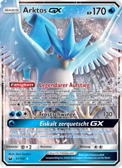 Pokémon-Karte Arktos GX 031/168
