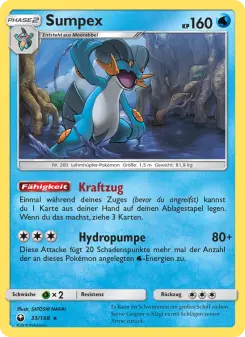 Pokémon-Karte Sumpex 035/168