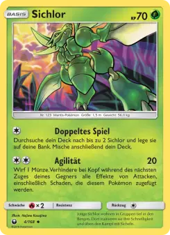 Pokémon-Karte Sichlor 004/168
