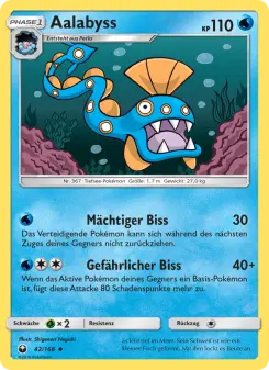 Pokémon-Karte Aalabyss 042/168
