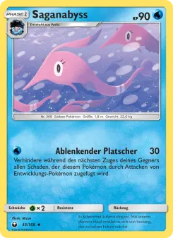 Pokémon-Karte Saganabyss 043/168