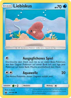 Pokémon-Karte Liebiskus 044/168