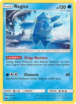 Pokémon-Karte Regice 045/168