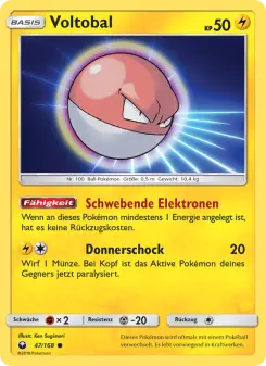 Pokémon-Karte Voltobal 047/168