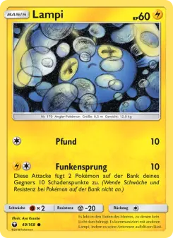 Pokémon-Karte Lampi 049/168