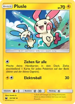 Pokémon-Karte Plusle 053/168