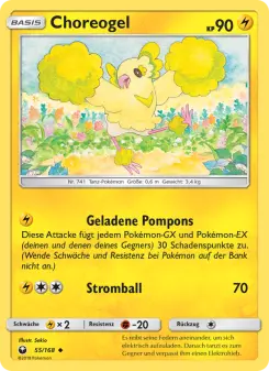 Pokémon-Karte Choreogel 055/168