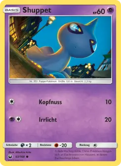 Pokémon-Karte Shuppet 063/168