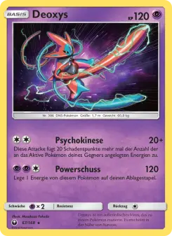 Pokémon-Karte Deoxys 067/168