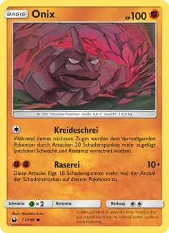 Pokémon-Karte Onix 071/168