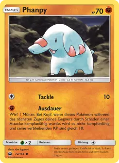 Pokémon-Karte Phanpy 072/168