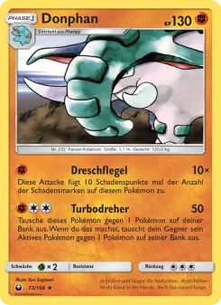 Pokémon-Karte Donphan 073/168