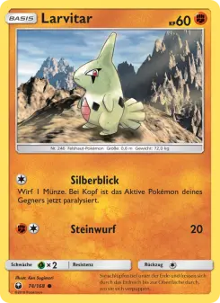 Pokémon-Karte Larvitar 074/168