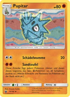 Pokémon-Karte Pupitar 075/168