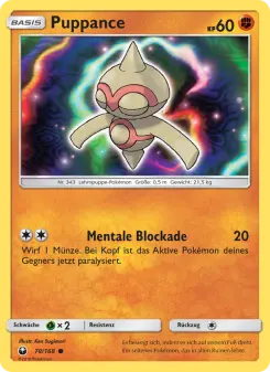 Pokémon-Karte Puppance 078/168