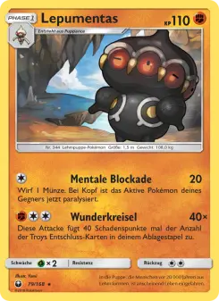 Pokémon-Karte Lepumentas 079/168