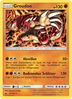 Pokémon-Karte Groudon 081/168