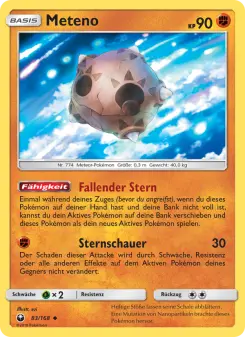 Pokémon-Karte Meteno 083/168