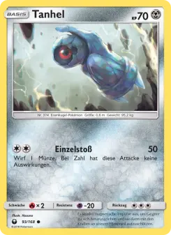 Pokémon-Karte Tanhel 093/168