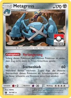 Pokémon-Karte Metagross 095/168