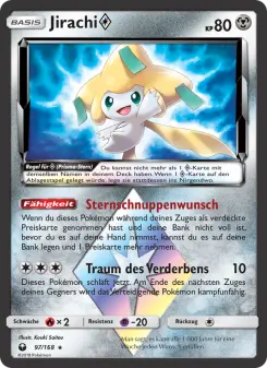 Pokémon-Karte Jirachi ◇ 097/168