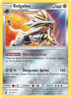 Pokémon-Karte Solgaleo 099/168