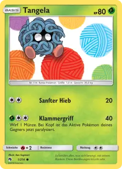 Pokémon-Karte Tangela 001/214