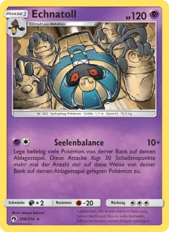 Pokémon-Karte Echnatoll 100/214