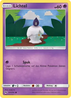 Pokémon-Karte Lichtel 101/214