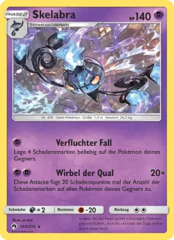 Pokémon-Karte Skelabra 103/214