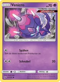 Pokémon-Karte Venicro 107/214