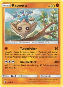 Pokémon-Karte Kapoera 113/214