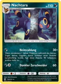 Pokémon-Karte Nachtara 120/214