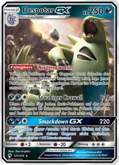 Pokémon-Karte Despotar GX 121/214