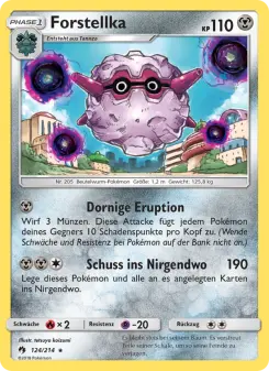 Pokémon-Karte Forstellka 124/214