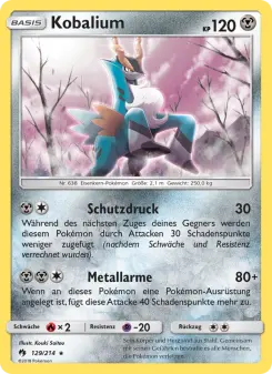 Pokémon-Karte Kobalium 129/214
