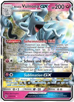 Pokémon-Karte Alola Vulnona GX 132/214