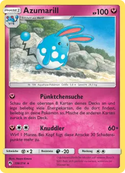 Pokémon-Karte Azumarill 136/214