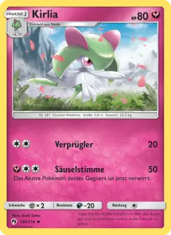 Pokémon-Karte Kirlia 140/214