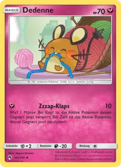 Pokémon-Karte Dedenne 142/214