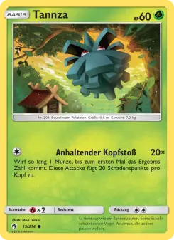 Pokémon-Karte Tannza 015/214