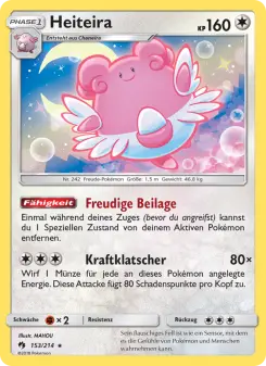 Pokémon-Karte Heiteira 153/214
