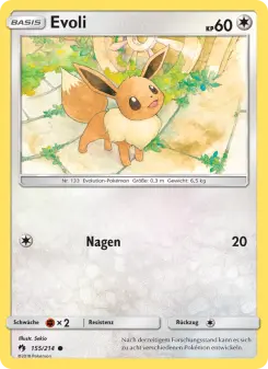 Pokémon-Karte Evoli 155/214