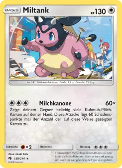 Pokémon-Karte Miltank 158/214
