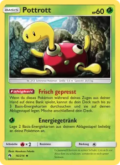 Pokémon-Karte Pottrott 016/214