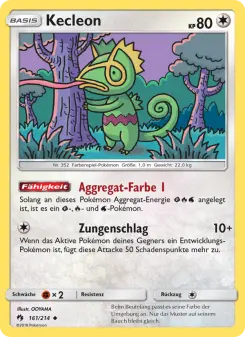 Pokémon-Karte Kecleon 161/214