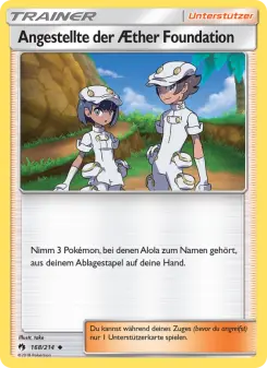 Pokémon-Karte Angestellte der Æther Foundation 168/214